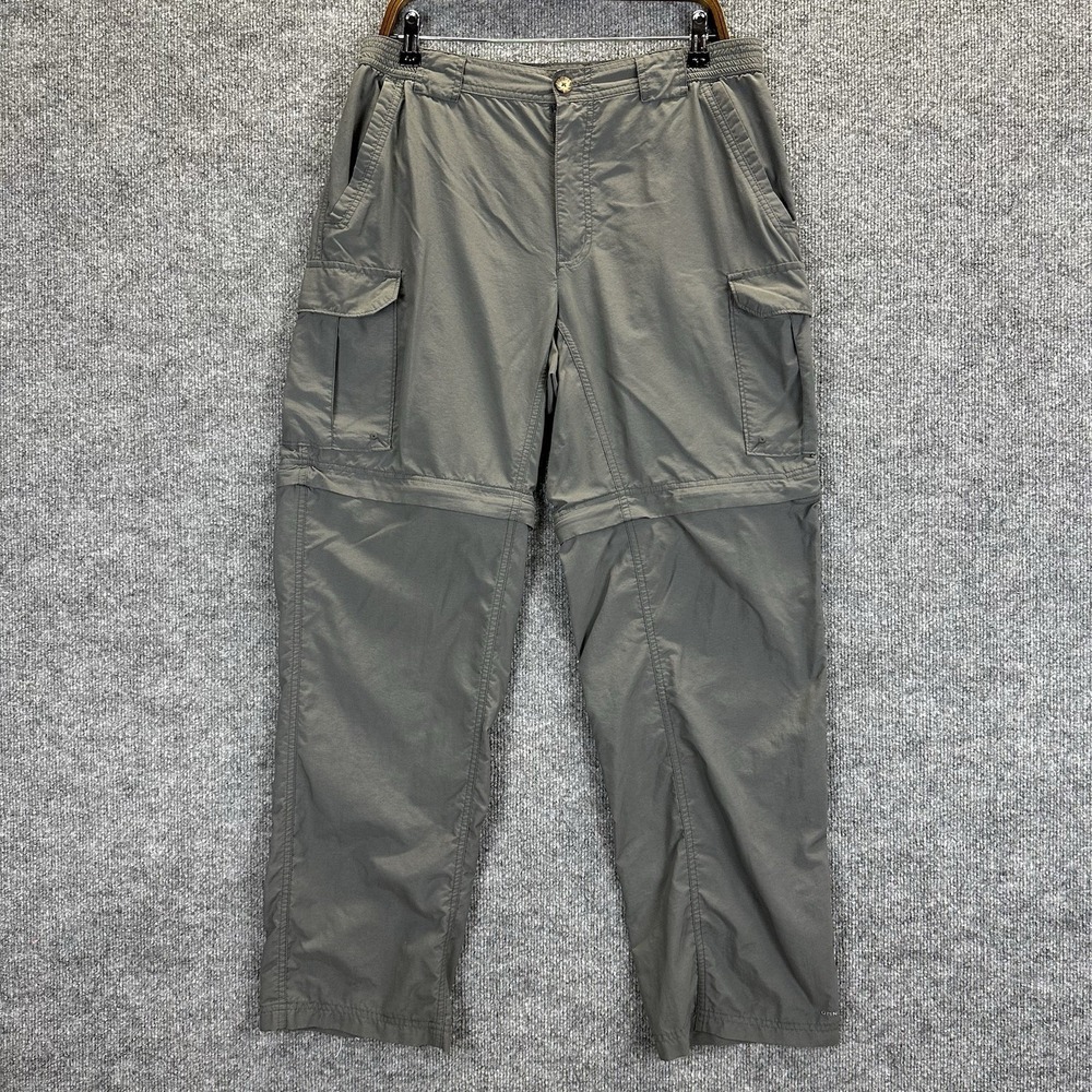 Columbia Pants Men's Medium Faded Black Convertible Cargo Hiking Omni Dry
